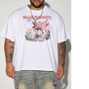 Iron Maiden Trooper rock metal vintage style Official T-Shirt M runs big NWT